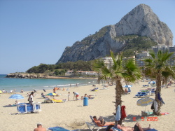 La Fossa beach and Ifach rock