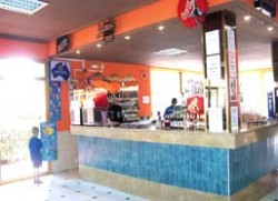 Bar/Cafe on site with satellite TV .