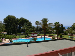 View of sea from apartment