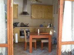 Kitchen looking in from garden