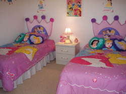THIRD BEDROOM  THE DISNEY PRINCESS ROOM