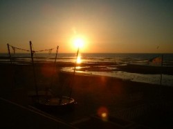Sunset over the sea