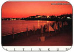 Altinkum beach at night