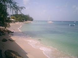 The beach looking south