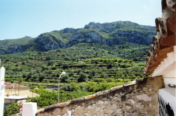 Mountains from the terrace