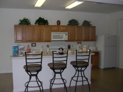 Kitchen area with Breakfast Bar