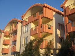 apartment at sunset