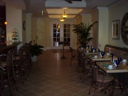 Breakfast bar located outside the gym