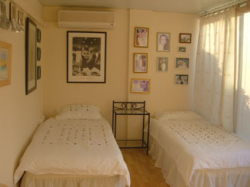 Studio bedroom area