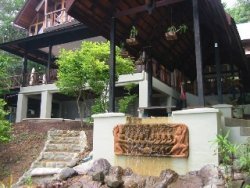 Front of villa