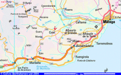 Situation Map of Coin - Malaga - Spain