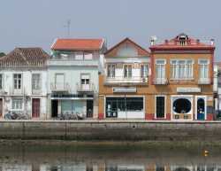 Riverside houses in Tavira