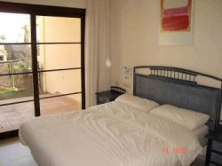 The second bedroom is a twin