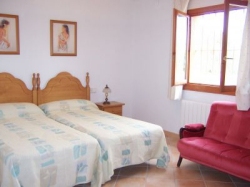 One of the 5 twin bedrooms