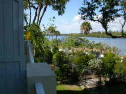 View down Indian River, west terrace