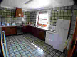 One of the large kitchens