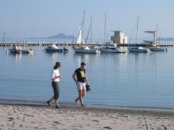 The local beach