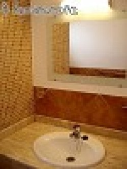 fully tiled shower room