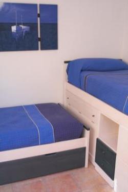 Twin bedroom that sleeps 3