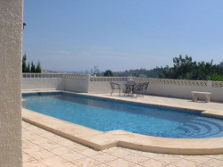 Sea view from pool