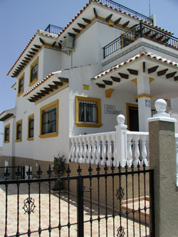 Our Villa 2 minutes walk away