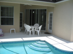 Pool seating area