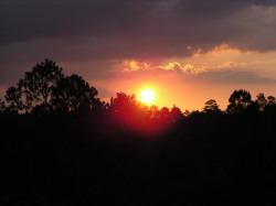 Glorious sunsets seen from the pool area