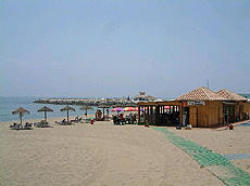 A stroll to the long sandy beach