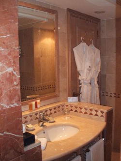 Bathroom in studio apartment