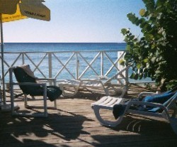 Enjoy the sea as you lounge by the pool