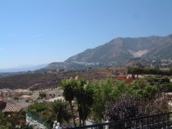 View from balcony to Mijas & mountains