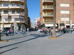bottom of the street where apartment is