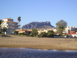 Just a few minutes along the beach.