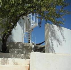 Staircase to roof terrace