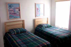 Upstairs themed childrens bedroom with T