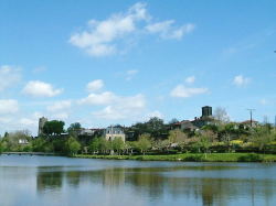 Village from across the river