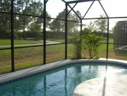 View from pool to 3rd green