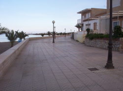 Flat sea front prom