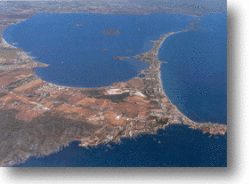 Arial view of the Mar Menor
