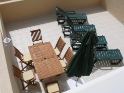 Private rear patio - pic from 1st floor