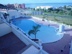 Large walk-in pool.