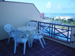 Terrace leading from lounge.
