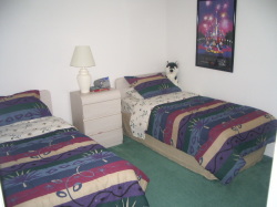 twin-bedded room