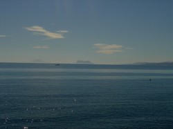 View of Gibraltar & Africa from the beac