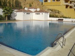 One of two communal pools