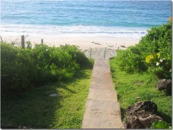 Just a few steps from pool to the beach
