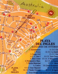 Citymap with the hotel X marked.