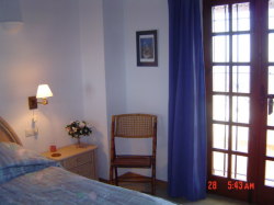 Double bedroom doors to balcony