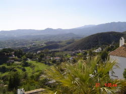 View to the mountains to the west