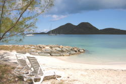 The beach just 200 metres from villa